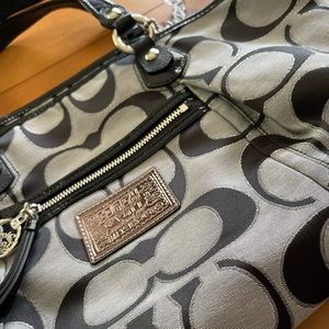 NEW Coach Moonlight Pop Sig Sat Lurex Rocker $278